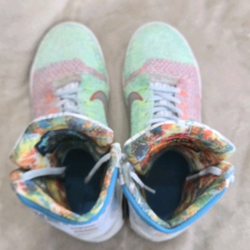 Nike Kobe 9 Elite What The Kobe WTK Flyknit Multicolor High Top Basketball Shoes - Picture 12 of 16